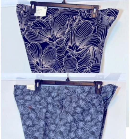 Pair Goodfellow Cotton Stretch Activewear Graphic Designed Shorts 42 NWT - Picture 4 of 14